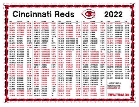 cincinnati reds schedule 2022 tickets